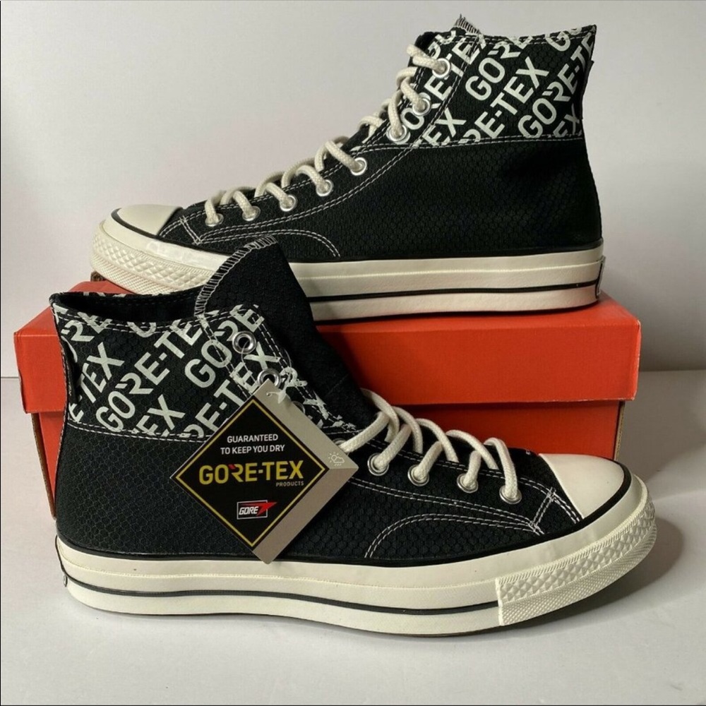 NEW Converse Waterproof Chuck Taylor 70 GORE-TEX Unisex HighTop Black Size 10